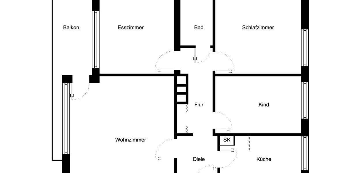 Etagenwohnung Düsseldorf Oberkassel - 3 Zimmer, 82 m&sup2;, 499.000&euro; | Angebot:26917195