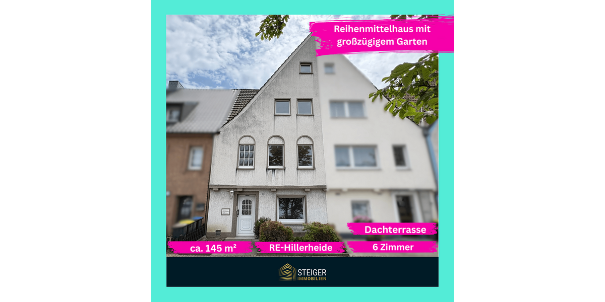 Einfamilienhaus Recklinghausen Hillerheide - 6 Zimmer, 145 m&sup2;, 199.000&euro; | Angebot:26907506