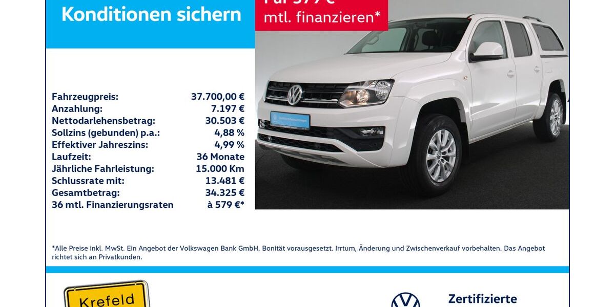 VW Amarok 27.830 km 36.900 &euro; Krefeld 47803
