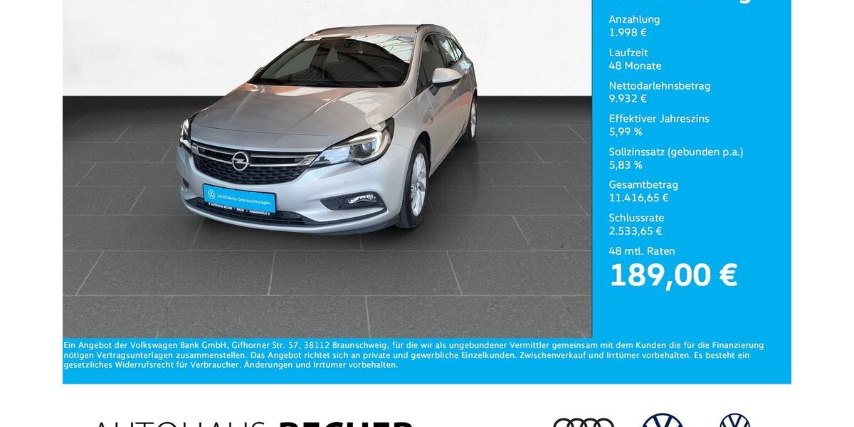 Opel Astra 58.551 km 11.930 &euro; Wesel 46485