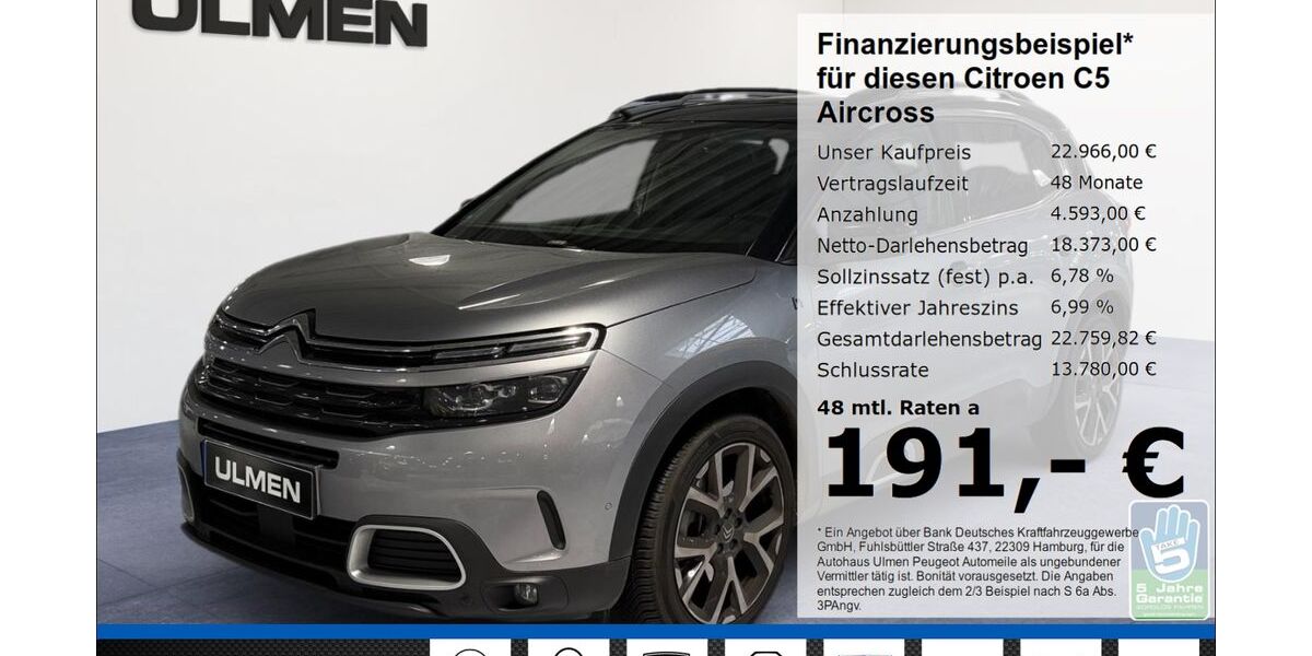 Citroen C5 Aircross 42.055 km 22.966 &euro; Düsseldorf 40233