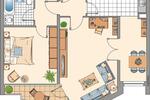 Etagenwohnung Ratingen Tiefenbroich - 2.5 Zimmer, 65 m&sup2;, 709&euro; | Angebot:26478015