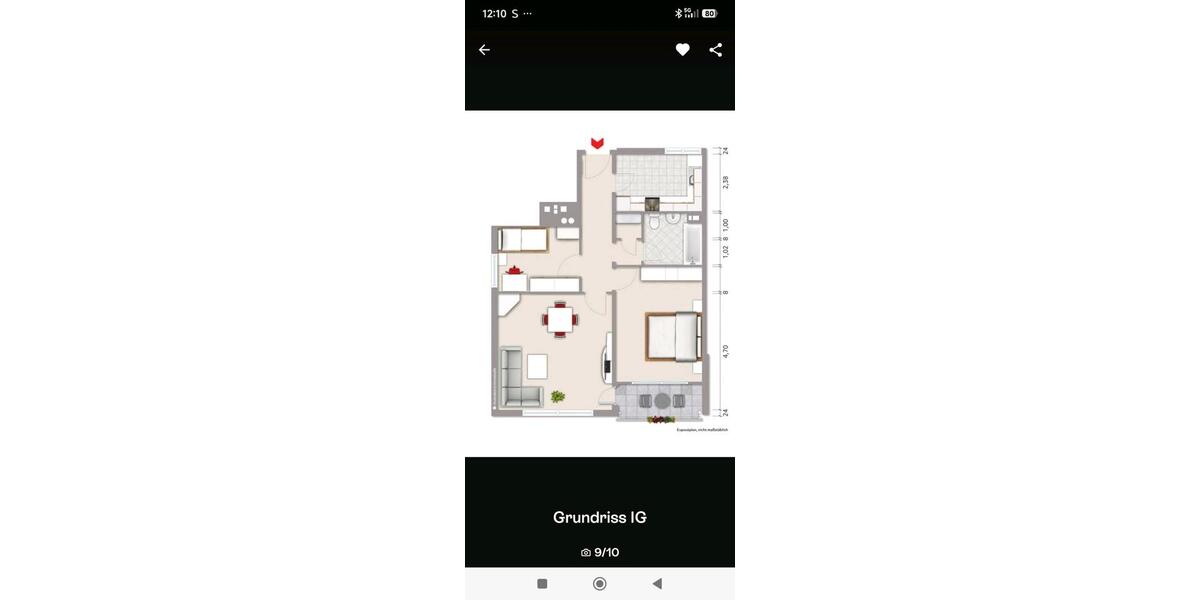 Etagenwohnung Duisburg Großenbaum - 3 Zimmer, 70 m&sup2;, 115.000&euro; | Angebot:27000606