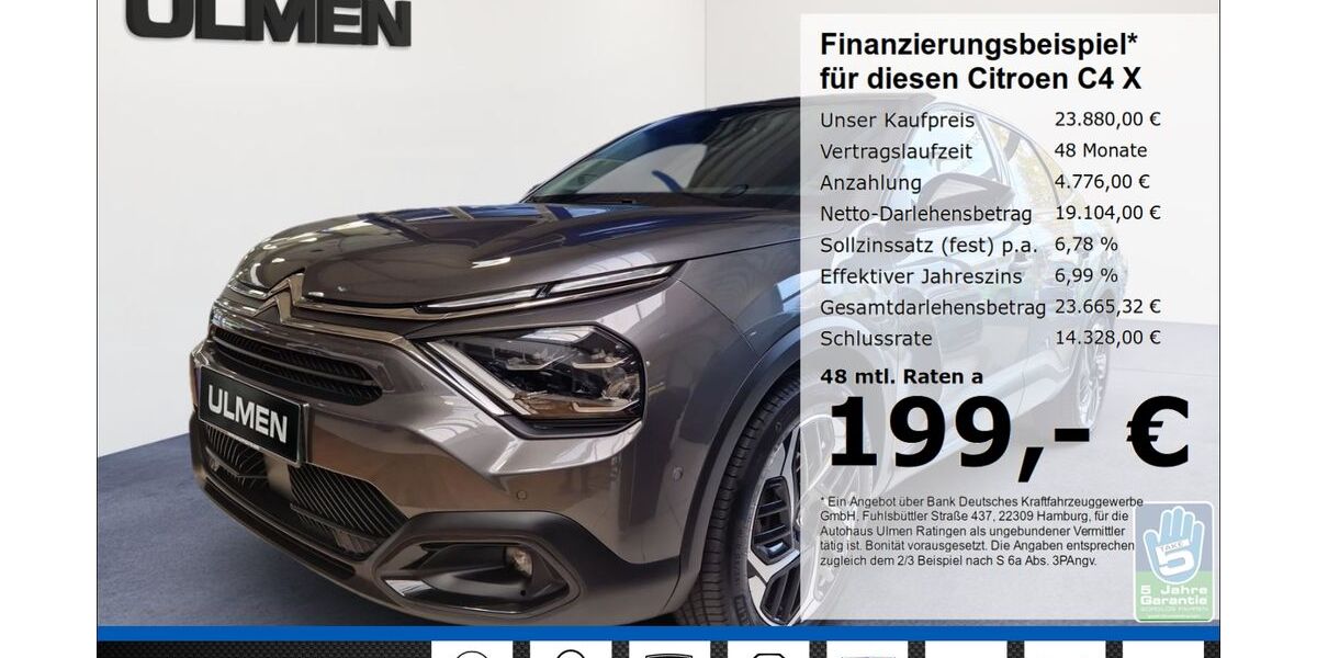 Citroen C4 X 11.341 km 23.880 &euro; Ratingen 40880