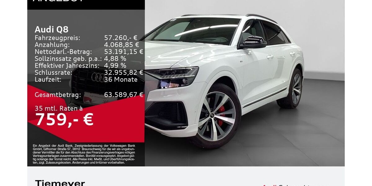 Audi Q8 80.655 km 57.260 &euro; Bochum 44809