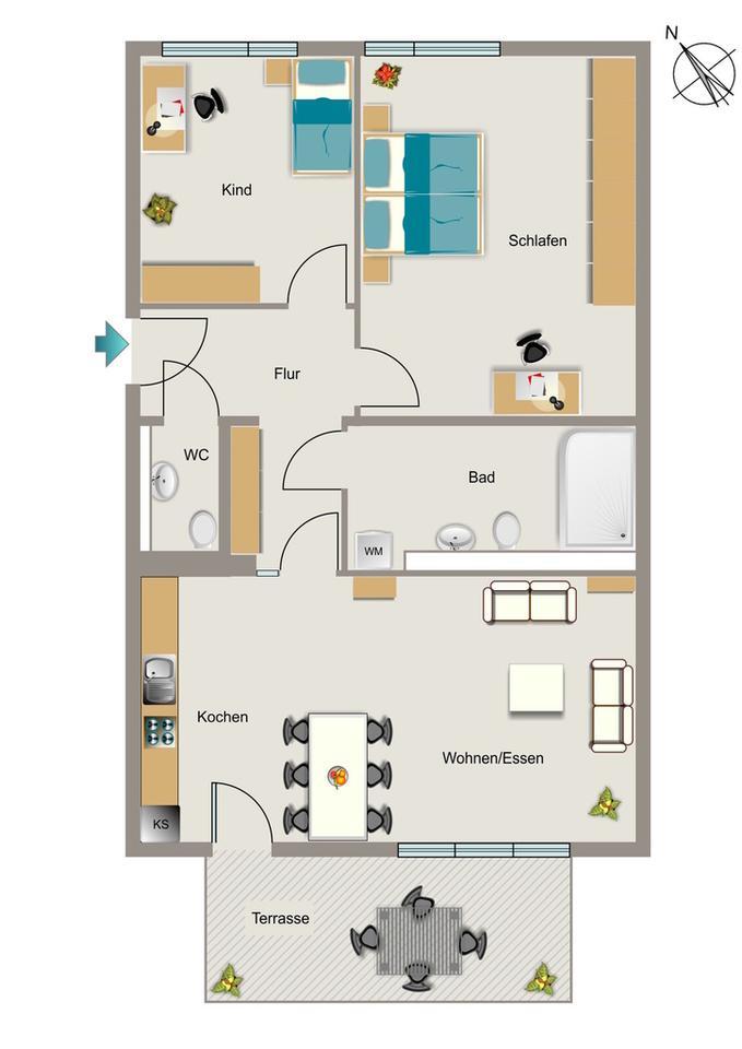 Wohnfühlen bei VIVAWEST zimmer