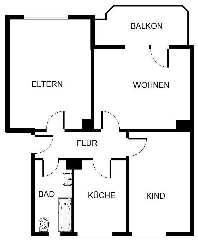 Wohnung zum Mieten in Gelsenkirchen 449 € 56.61 m²