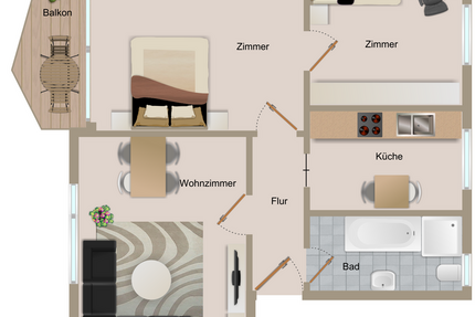 Wohnung zum Mieten in Rheinberg 615 € 68 m² 3 zimmer