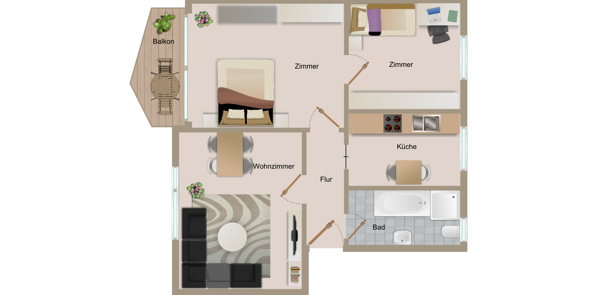 Wohnung zum Mieten in Rheinberg 615 € 68 m² 3 zimmer