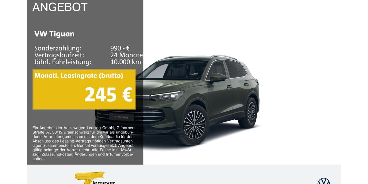 VW Tiguan 3.564 km 38.370 &euro; Recklinghausen 45663