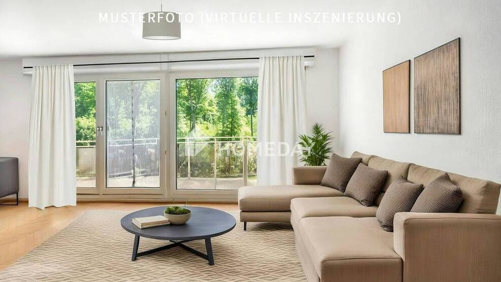 Großzügige 3-Zimmer-Wohnung mit 2 Balkonen und Tiefgaragenstellplatz - stilvoll wohnen am Waldrand