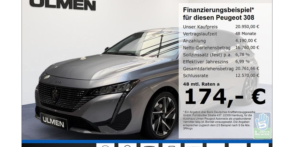 Peugeot 308 19.439 km 20.950 &euro; Düsseldorf 40233