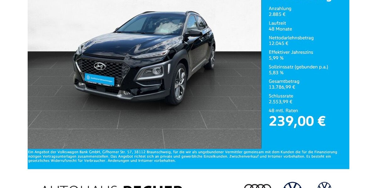 Hyundai KONA 55.434 km 14.930 &euro; Wesel 46485