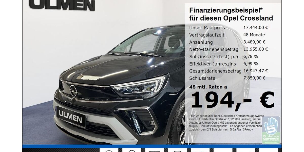 Opel Crossland (X) 29.295 km 17.444 &euro; Düsseldorf 40231
