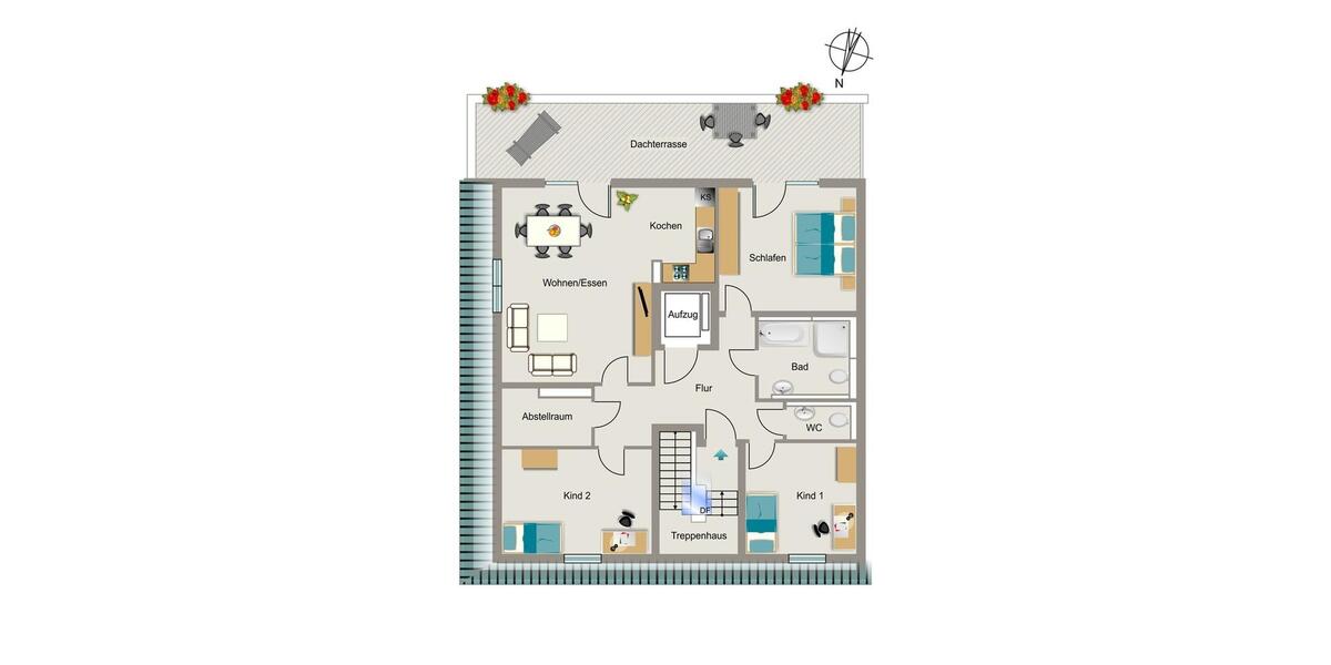Etagenwohnung Essen Stadtbezirk VIII - 4 Zimmer, 131 m&sup2;, 2.096&euro; | Angebot:26627530