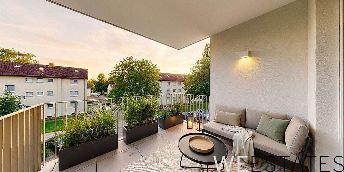 Außergewöhnliche 2-Zimmer-Neubauwohnung mit Balkon und Tageslichtbad 2 zimmer