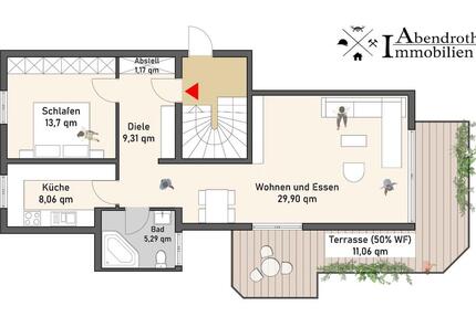 Eigentumswohnung mit zweiseitigen Balkon 2.5 zimmer