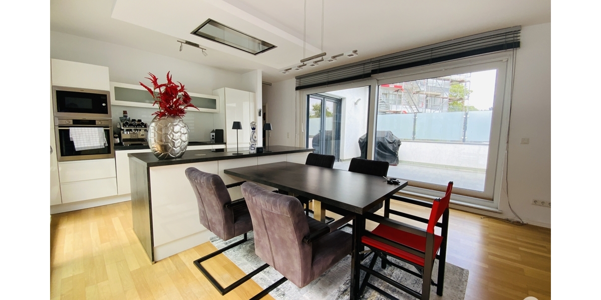 Wohnen auf einer Ebene Moderne, hochwertige 3 Zimmer-Wohnung mit Bungalow-Charakter - Erdgeschoßwohnung Düsseldorf Heerdt | Angebot:26991571