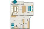 Etagenwohnung Moers Rheinkamp - 3.5 Zimmer, 65 m&sup2;, 565&euro; | Angebot:26329875