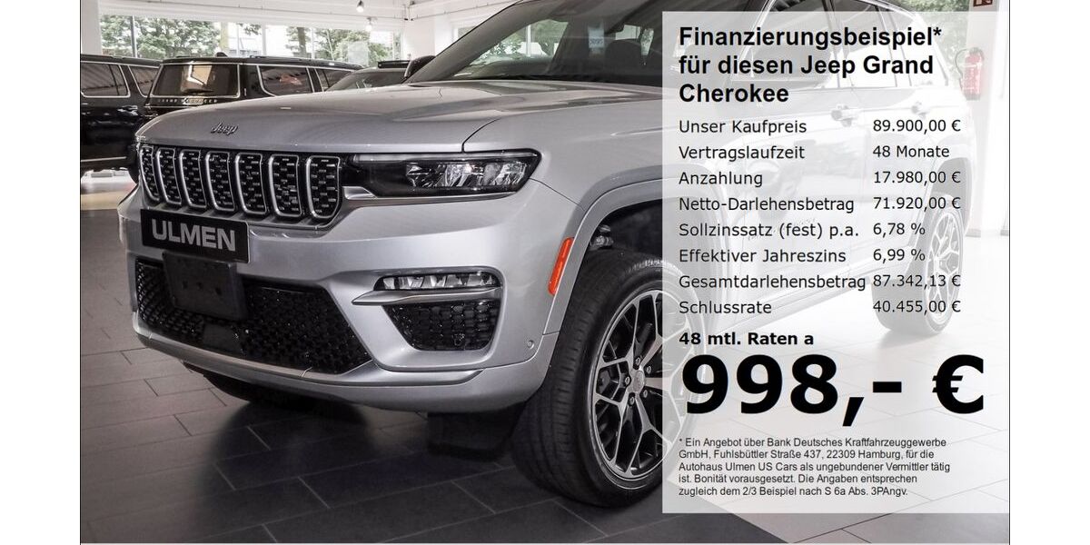 Jeep Grand Cherokee 39.500 km 89.900 &euro; Düsseldorf 40231