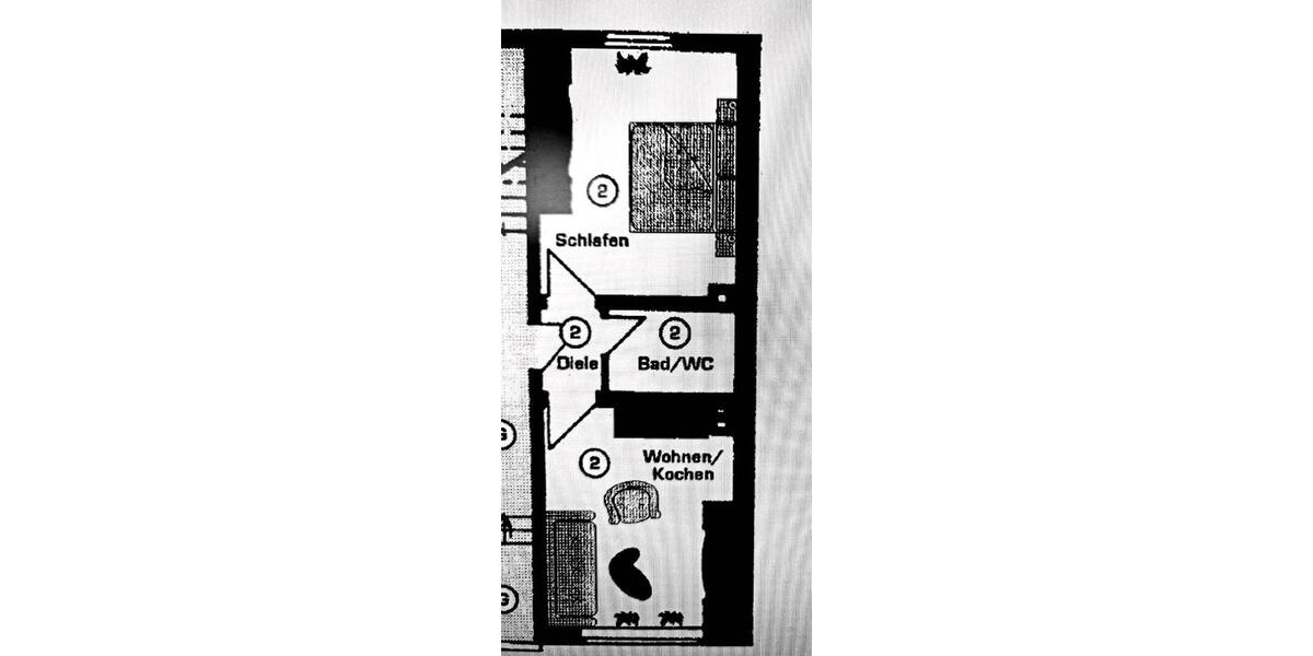 Erdgeschoßwohnung Oberhausen Osterfeld - 2 Zimmer, 37 m&sup2;, 380&euro; | Angebot:26336398