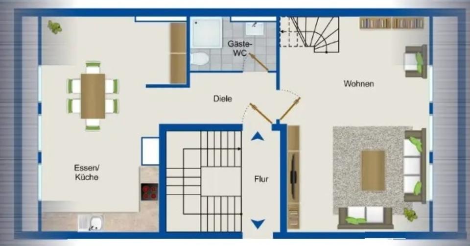 Maisonettenwohnung Düsseldorf Derendorf - 2 Zimmer, 90 m&sup2;, 1.190&euro; | Angebot:25361880