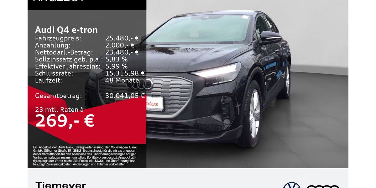 Audi Q4 e-tron 21.998 km 25.480 &euro; Gelsenkirchen 45894