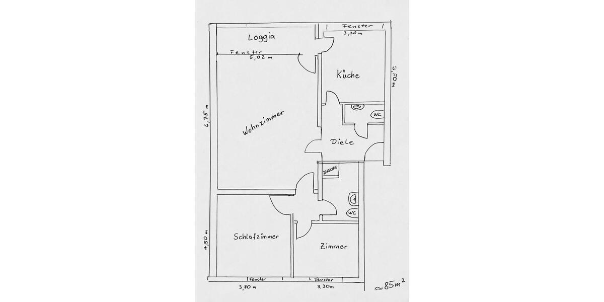 Etagenwohnung Krefeld Bockum - 2 Zimmer, 85 m&sup2;, 730&euro; | Angebot:26238313