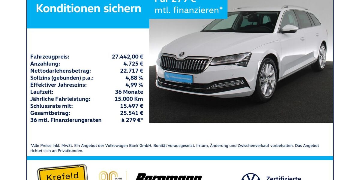 Skoda Superb 65.161 km 27.442 &euro; Krefeld 47803