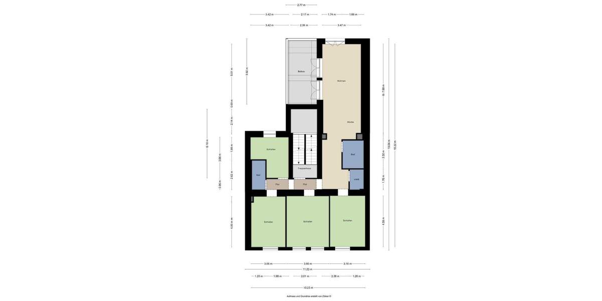 Etagenwohnung Düsseldorf Flingern Nord - 5 Zimmer, 116 m&sup2;, 849.000&euro; | Angebot:25674477