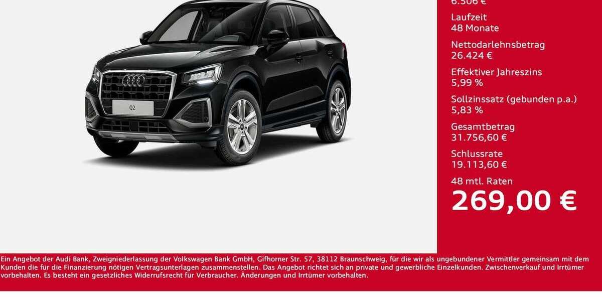 Audi Q2 9.488 km 32.930 &euro; Wesel 46485