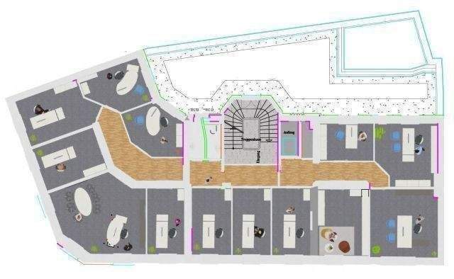 Vielfältig nutzbare Büro- Praxisräume mitten in Düsseldorf – Oststraße! 1 zimmer