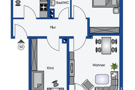 Wohnung Mettmann - 3 Zimmer, 65 m&sup2;, 850&euro; | Angebot:26243826