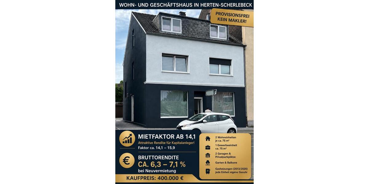 Mehrfamilienhaus, Wohnhaus Herten Bertlich - 375.000&euro; | Angebot:26836315