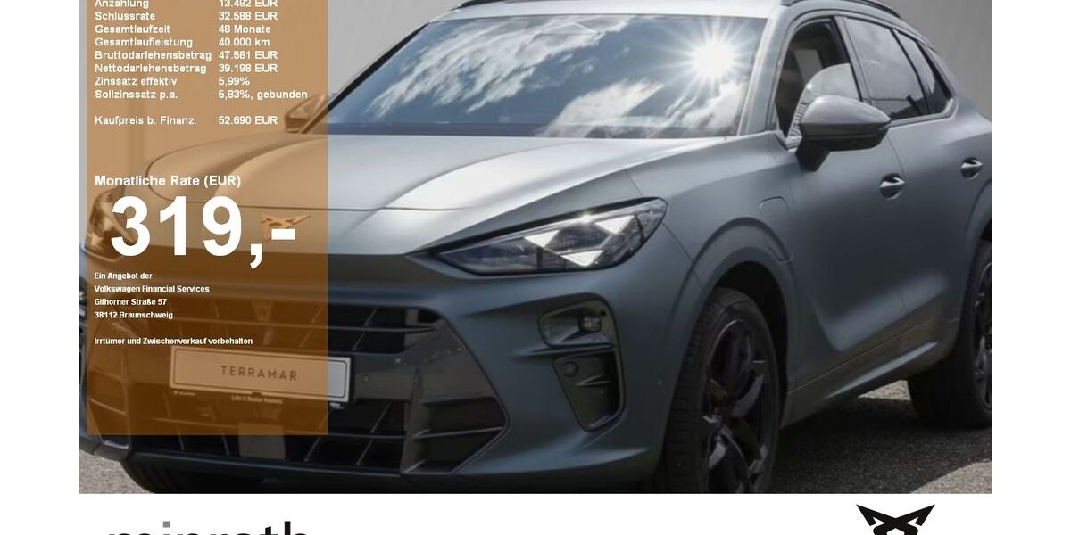 Cupra Terramar 2.764 km 49.980 &euro; Moers-Hülsdonk 47441