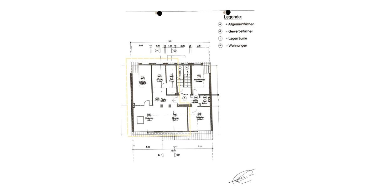 Etagenwohnung Düsseldorf Stadtbezirk 6 - 2 Zimmer, 74 m&sup2;, 285.000&euro; | Angebot:26414887