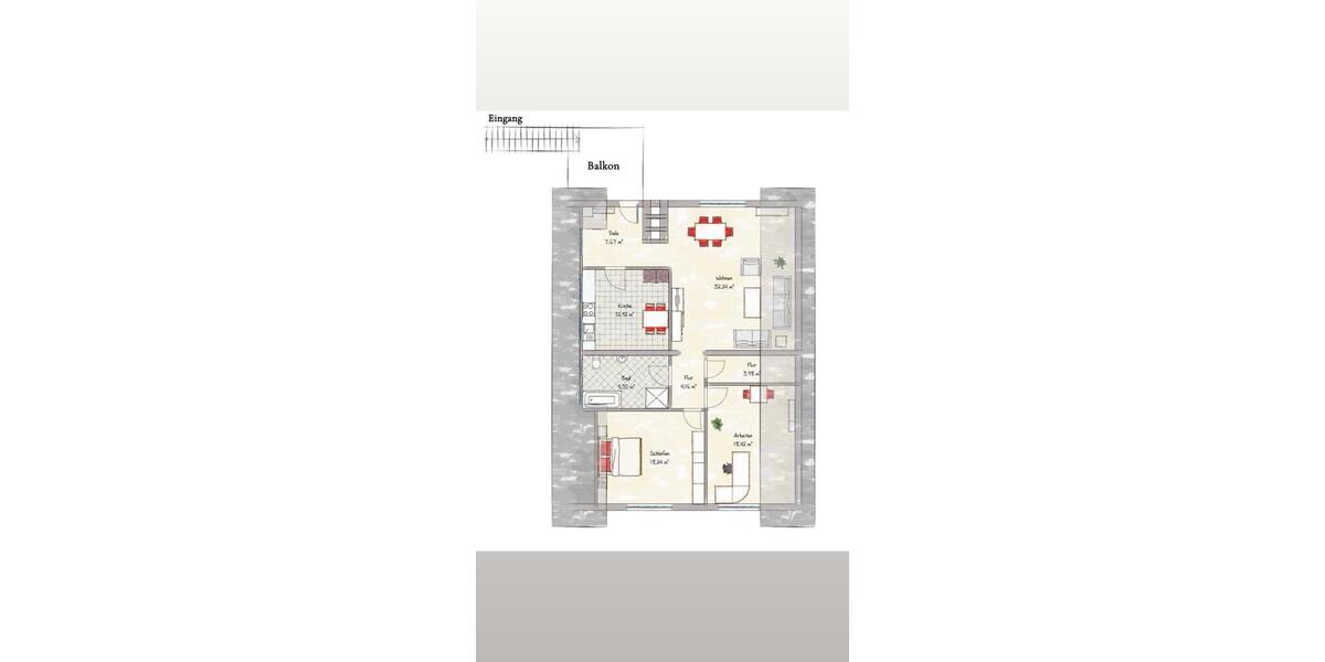 Maisonettenwohnung Krefeld Hülser Berg - 5 Zimmer, 105 m&sup2;, 1.240&euro; | Angebot:24605360