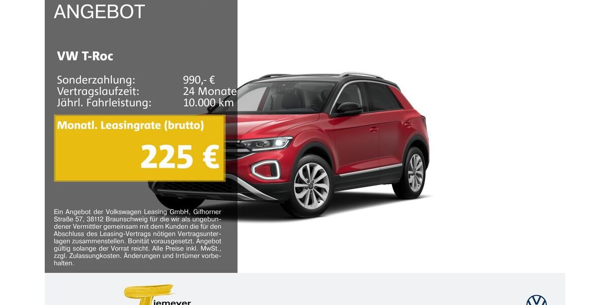 VW T-Roc 13.632 km 24.740 &euro; Recklinghausen 45663