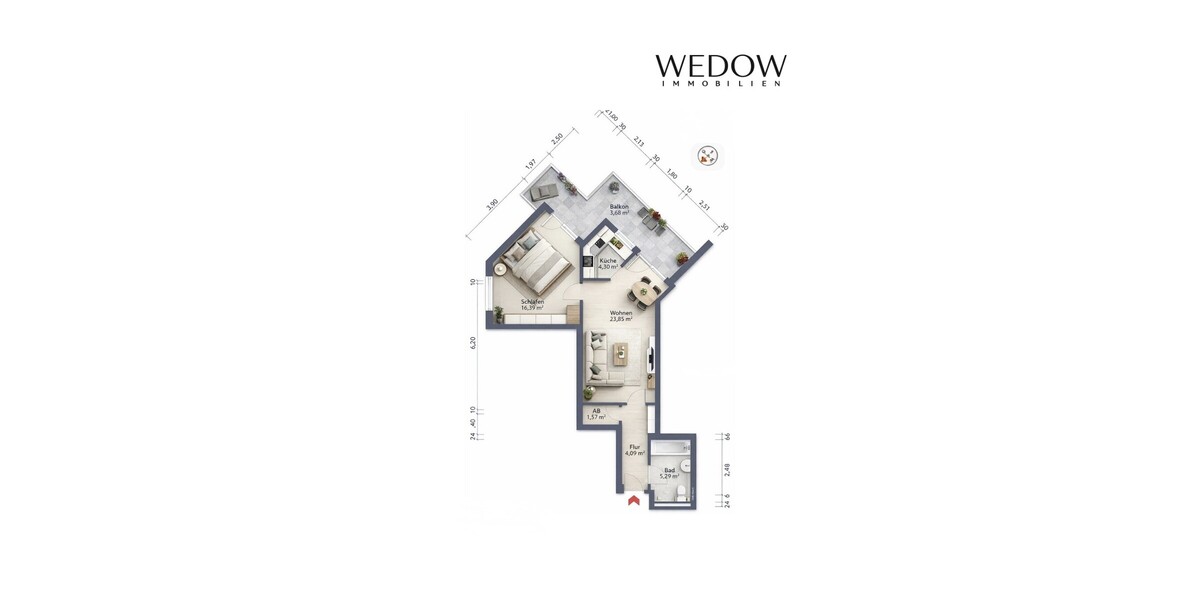 Düsseldorf - Urbaner Lifestyle trifft entspannten Wohnkomfort 2 zimmer