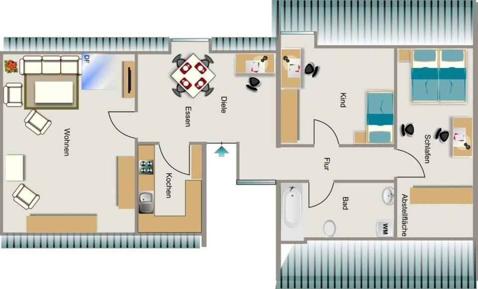 Große 4-Zimmer-Wohnung in Moers Meerbeck frei! 4 zimmer