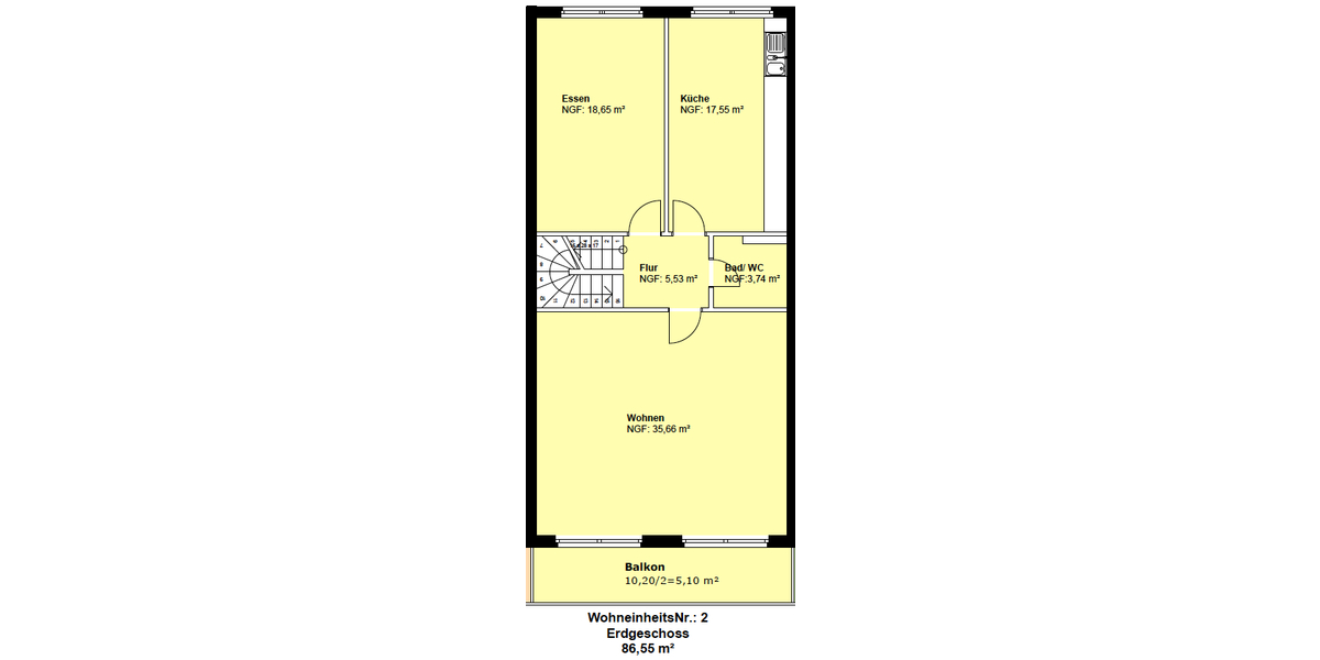 Moderne und großzügige 5 Zimmer-Wohnung über zwei Etagen mit separatem Eingang und Einbauküche - Maisonettenwohnung Düsseldorf Heerdt | Angebot:26971454