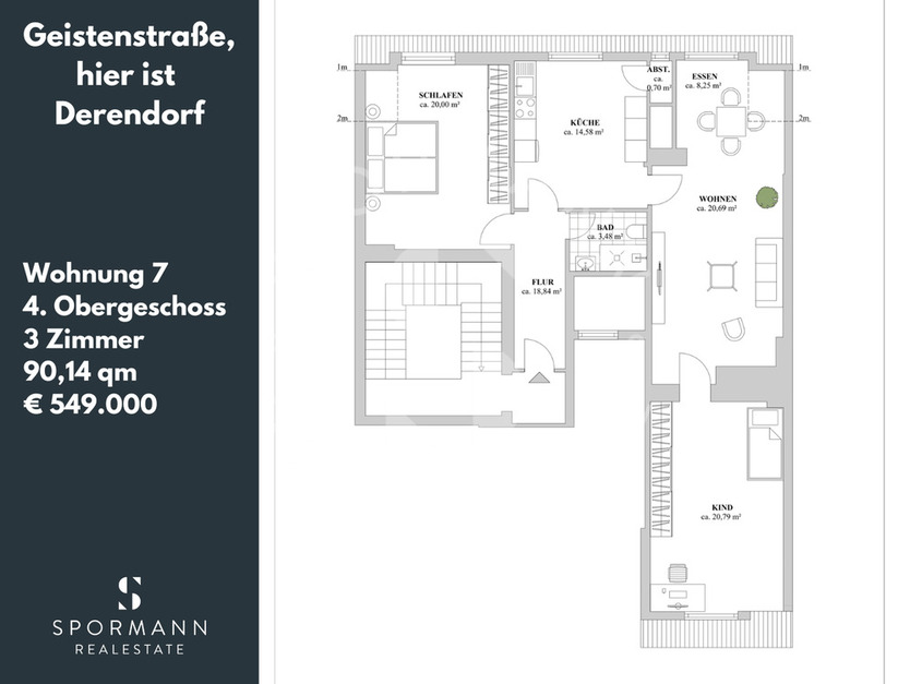 Sanierter Altbau: Großzügige 3-Zimmer-Wohnung im Erstbezug 3 zimmer