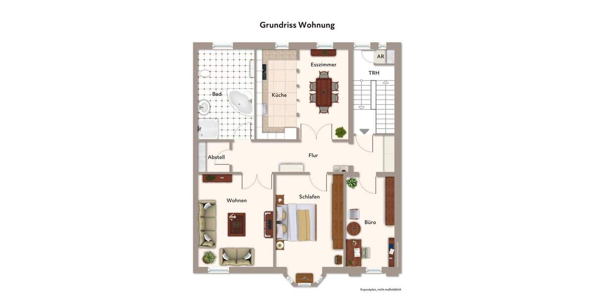 Etagenwohnung Duisburg Mittelmeiderich - 5 Zimmer, 132 m&sup2;, 199.900&euro; | Angebot:25630246