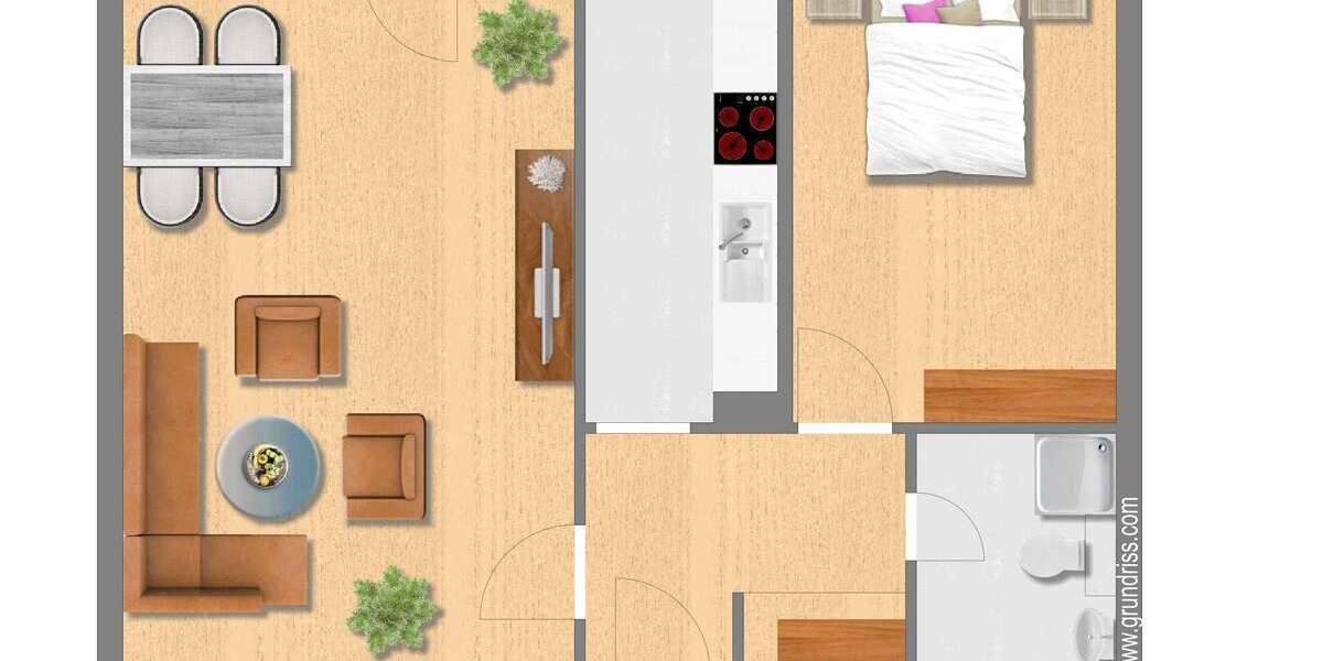 Etagenwohnung Essen Bochold - 2 Zimmer, 61 m&sup2;, 442&euro; | Angebot:26905646