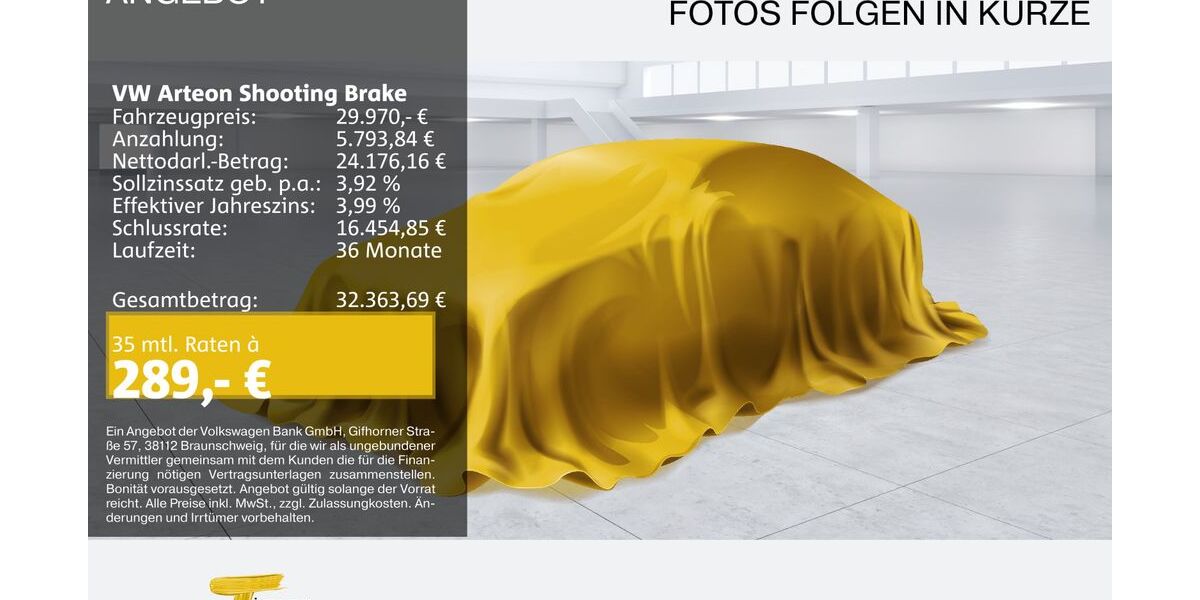 VW Arteon 63.700 km 29.790 &euro; Bochum 44892
