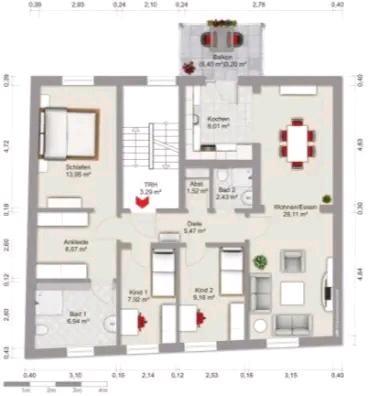 Moderne 4.5 Zimmer Wohnung mit hochwertiger Ausstattung