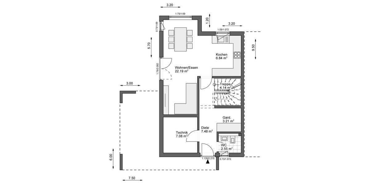 Doppelhaushälfte Düsseldorf Vennhausen - 3 Zimmer, 100 m&sup2;, 507.300&euro; | Angebot:25669155