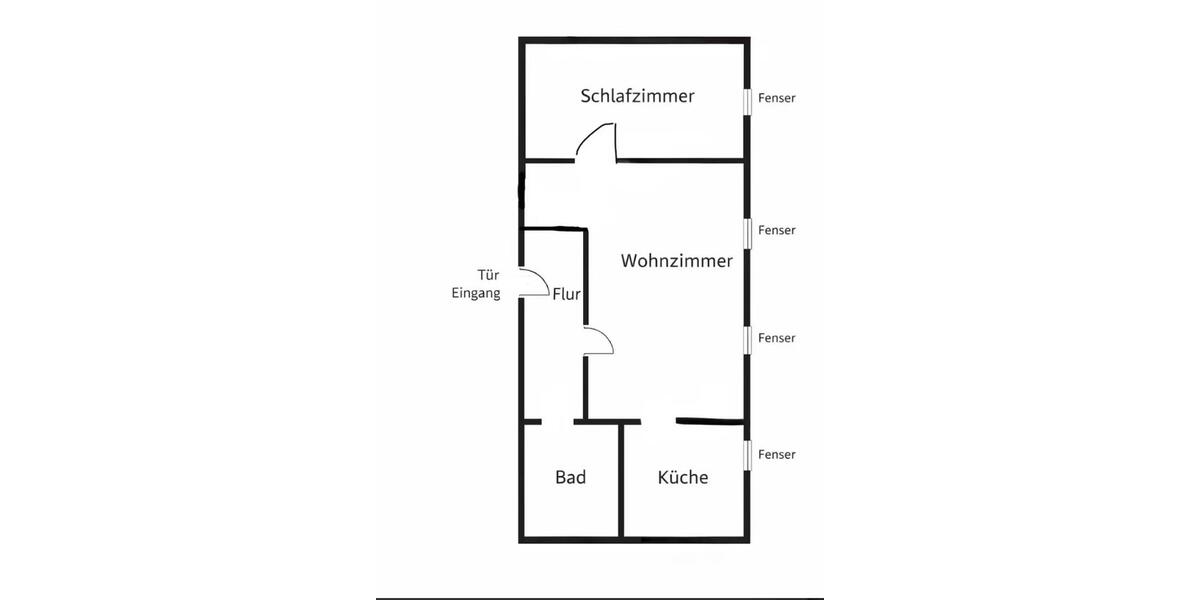 Dachgeschoßwohnung Krefeld Gartenstadt - 2 Zimmer, 54 m&sup2;, 530&euro; | Angebot:26362641