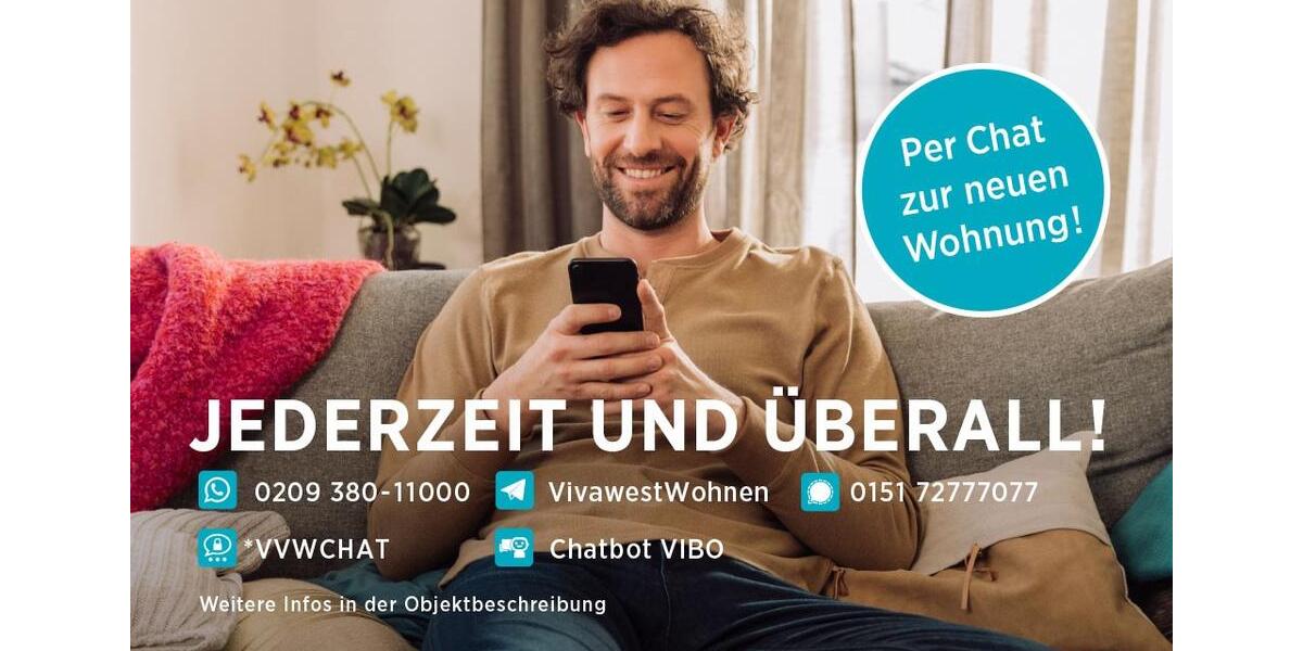 Bei VIVAWEST die Sonnenstrahlen auf dem eigenen Balkon genießen. 2.5 zimmer