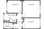 Gut geschnittene 3-Zimmer-Wohnung mit Balkon, 47137 DU-Meiderich 3 zimmer